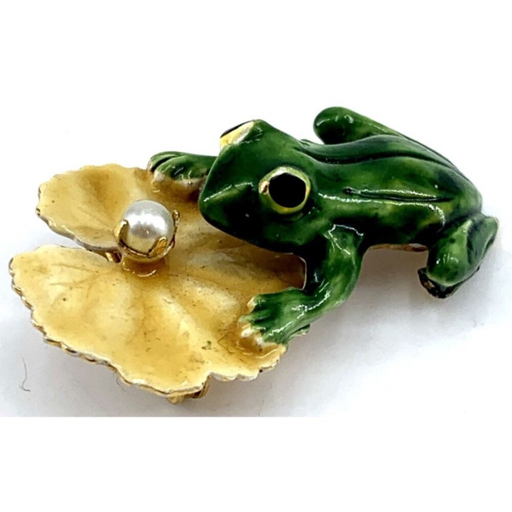 Original By Robert Signed Frog Brooch
